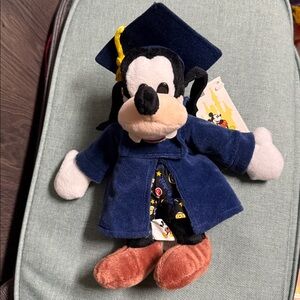 Vintage Disney Graduation Goofy Grad Night Bean Bag Plush